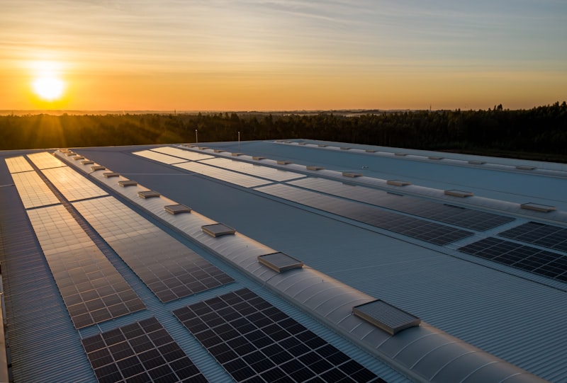 Close-up of advanced solar cell manufacturing and wafer production technology at a modern photovoltaic factory